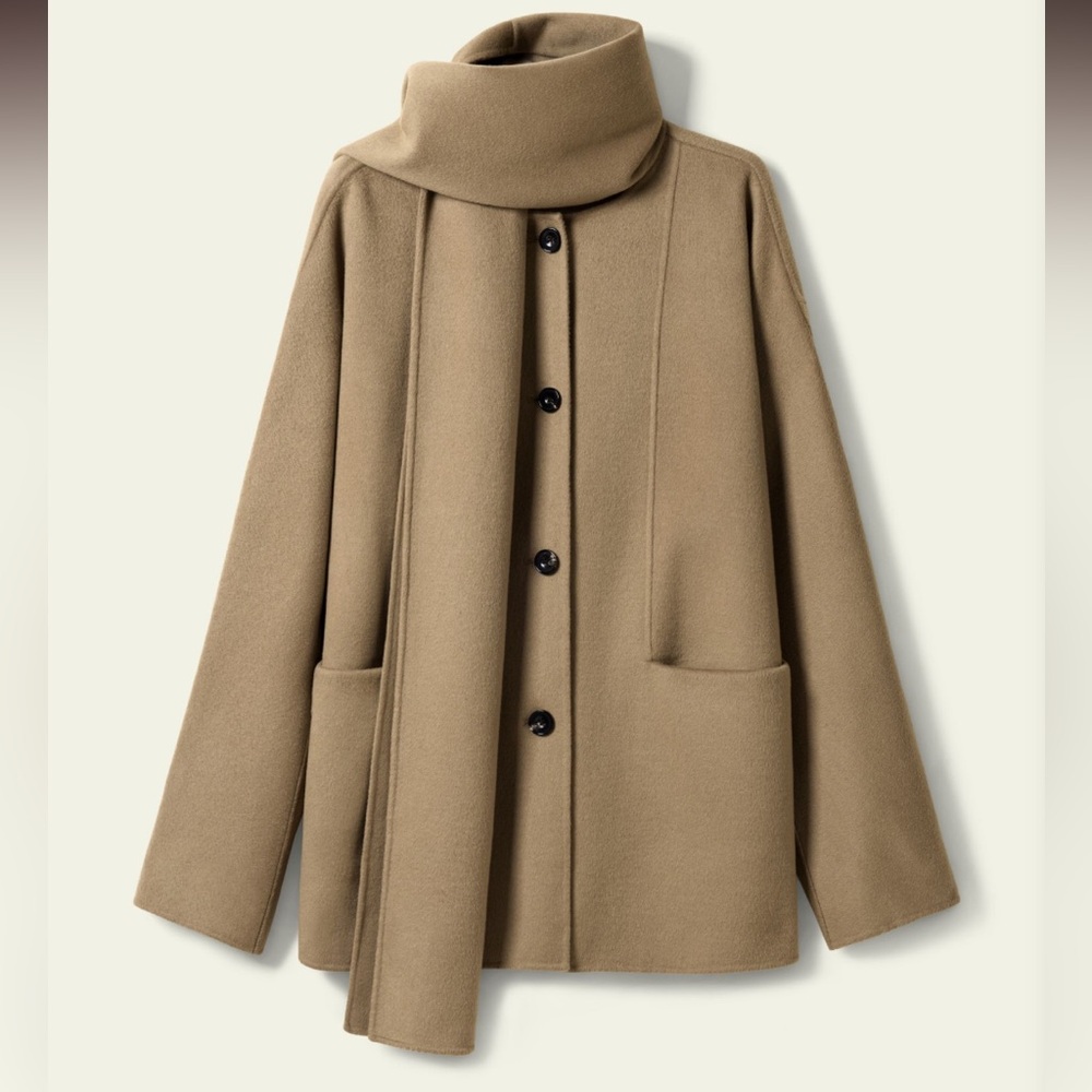 Lilysilk Double-Faced Silk Wool Blend Coat